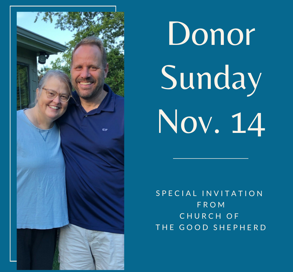 Donor Sunday Nov. 14