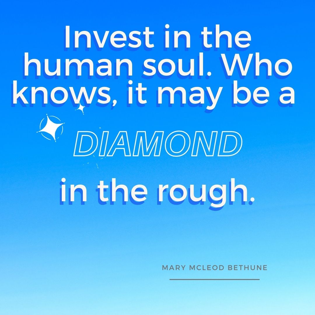 Invest in the human soul 1
