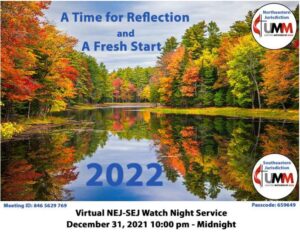 Promotional ad for 2021 UMM Watch Night event