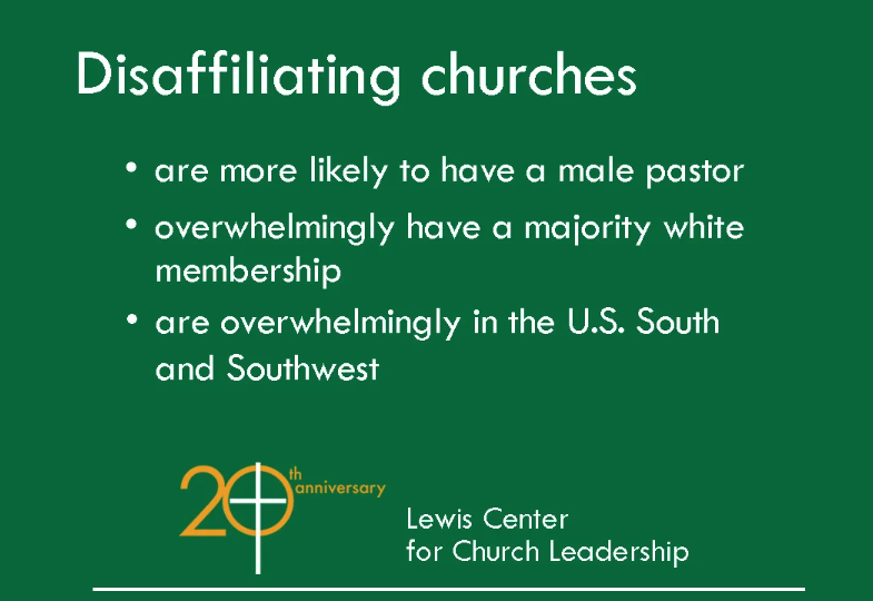 disaffilating churches